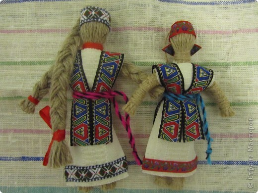  Куклы Плетение, Шитьё: Куклы обереговые Шпагат. Фото 1