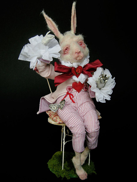 авторская кукла Жюльена Мартинеса белый кролик